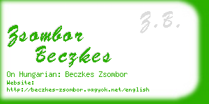 zsombor beczkes business card
